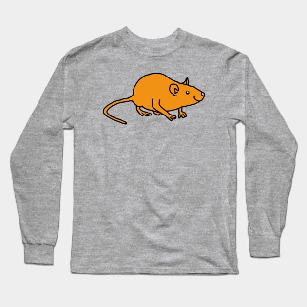 Gold Rat Long Sleeve T-Shirt by ellenhenryart